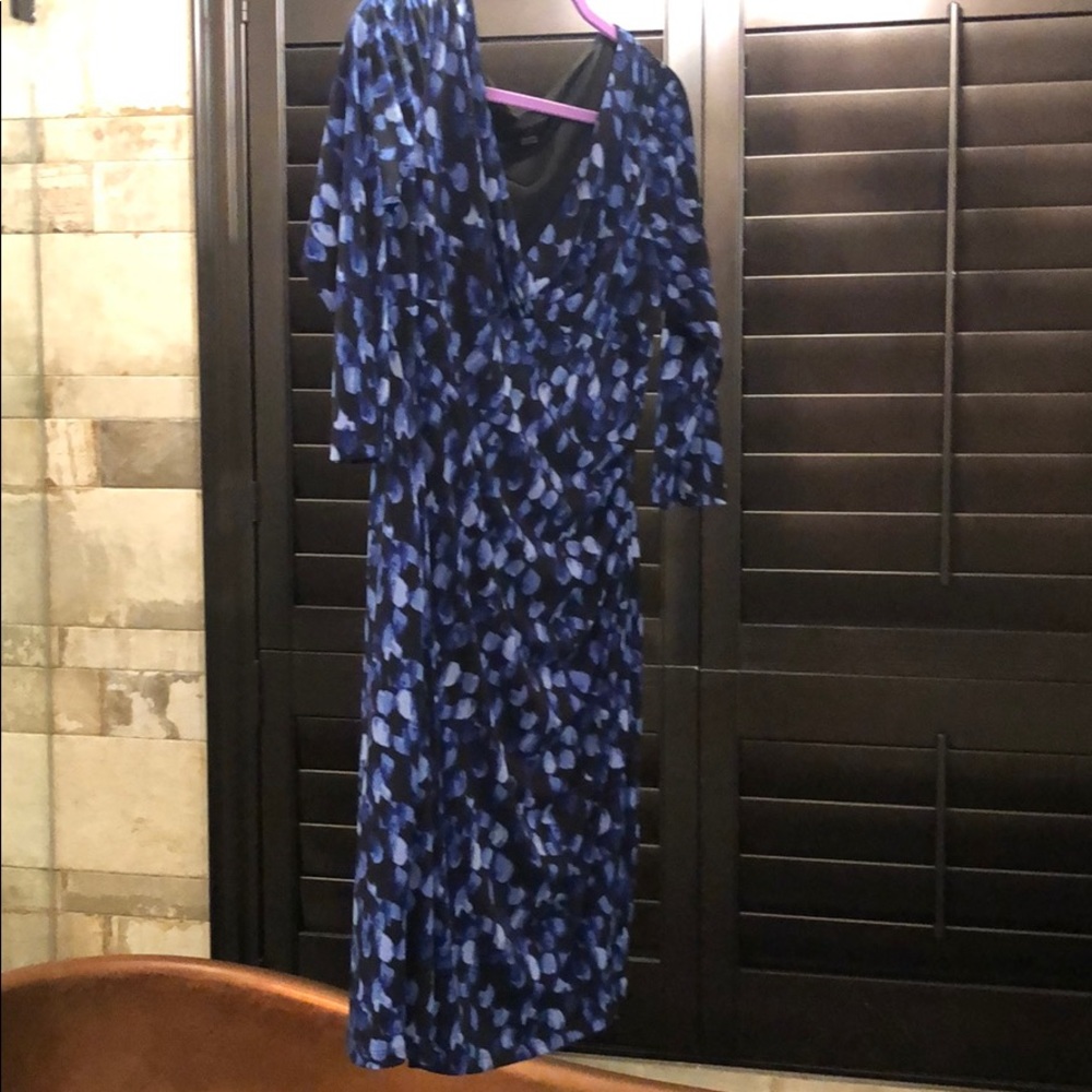 Blue Knit Dress